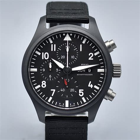 iwc ref iw389101|iwc chronograph top gun.